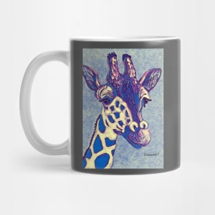 Blue Giraffe Mug